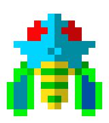Galaga Bug | Pixel Art Maker