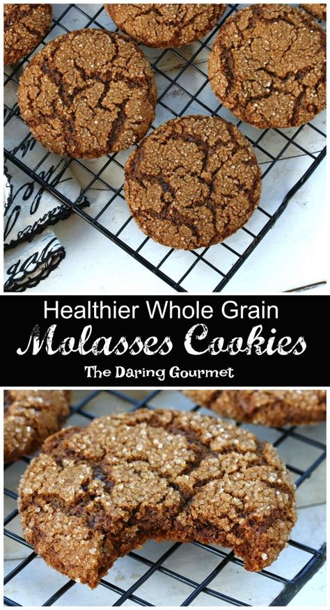 Whole Grain Molasses Cookies | Recipe | Healthy cookie recipes ...