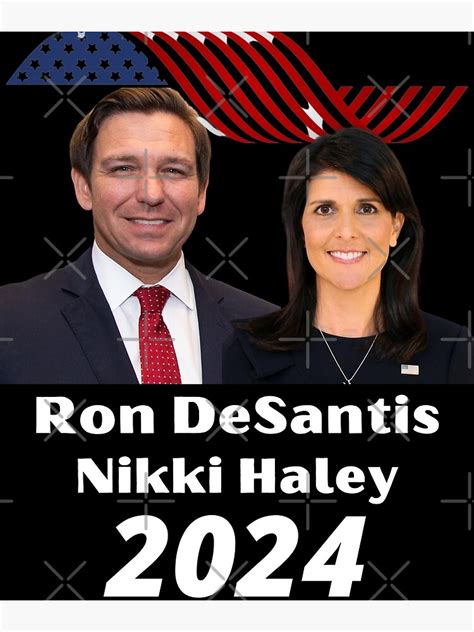 "Ron DeSantis & Nikki Haley 2024" Photographic Print for Sale by ...