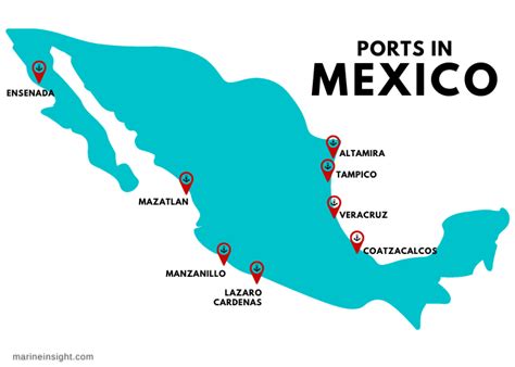 Ports In Mexico Map - Coriss Cherilynn