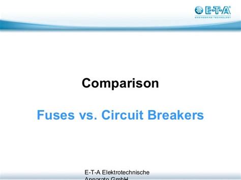 Fuses vs. Circuit Breakers