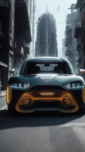 Premium AI Image | The car of the future is a brand new model