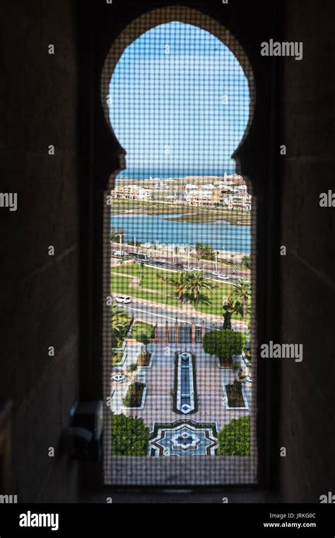 Inside Hassan Tower Stock Photo - Alamy