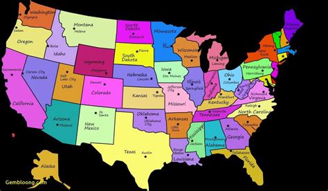 West Us States Fill In Map Usa Caps600 Luxury Amazing United States | Printable Map Of Us ...