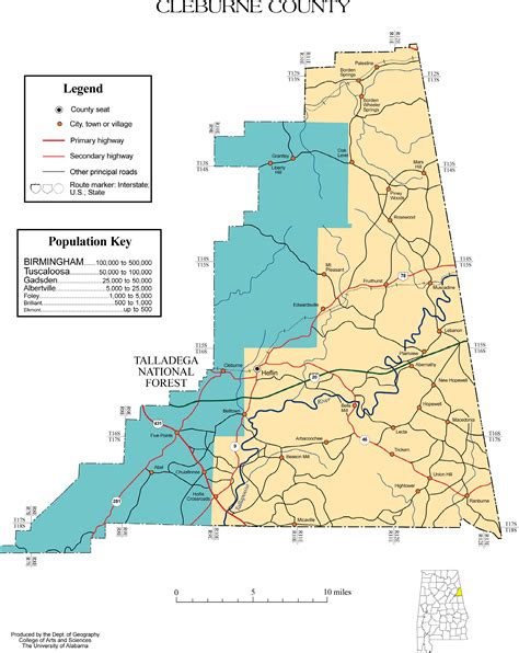 Maps of Cleburne County