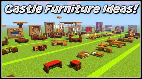 Minecraft Castle Furniture Ideas! - YouTube