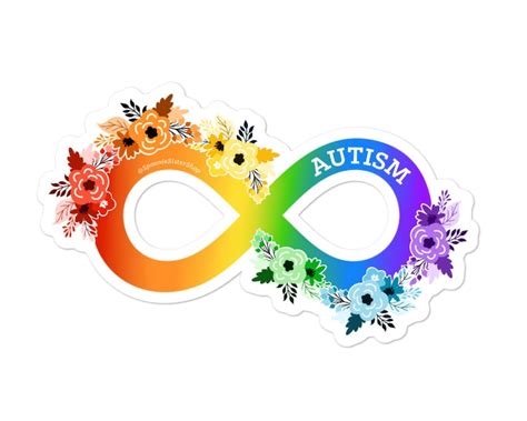 Autism Sticker Neurodiversity Stickers Rainbow Infinity - Etsy