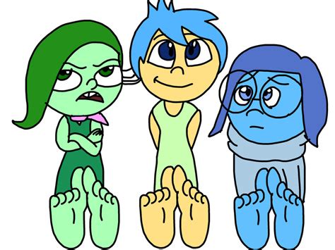 Disgust, Joy and Sadness Feet by DracoShark1900 on DeviantArt