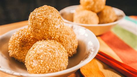Chinese Sesame Balls with Peanut Butter Filling - Easy Recipe ...