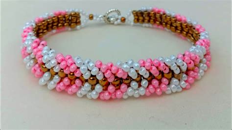 Chevron Bracelet Tutorial//Beaded Bracelet Tutorial//Useful & Easy - YouTube