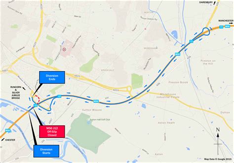 M56 eastbound slip road at Junction 12 to close for five weeks for ...