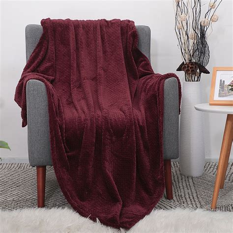 Luxury Decorative Flannel Fleece Blanket Soft Sofa Throw Couch Cover ...