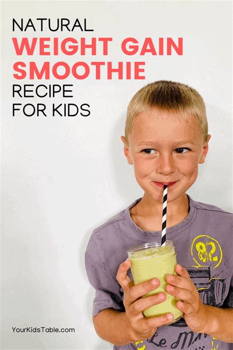 Natural weight gain smoothie recipe for kids – Artofit