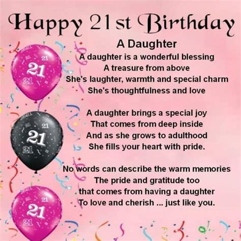 50+ Happy 21st Birthday Wishes for My Daughter