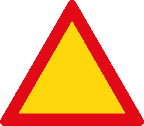 File:Triangle warning sign (red and yellow).svg - Wikimedia Commons