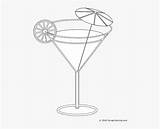 Lemonade Coloring Pages Cocktail  Martini Glass Page HD Png sketch template
