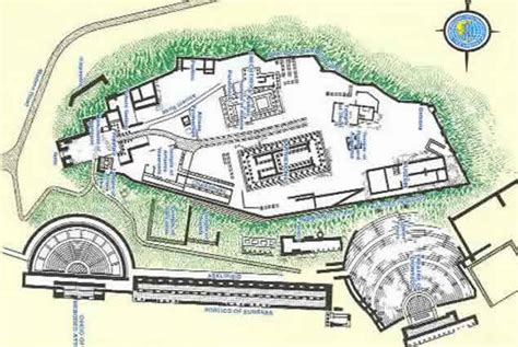 Map and Synopsis: Ancient Acropolis & Parthenon Athens Greece