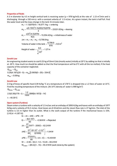 Thermodynamics problems