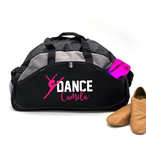 Personalized Dance Bag Dance Bag Custom Duffle Bag Gray - Etsy