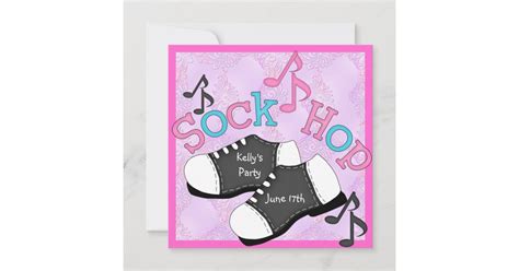 Sock Hop Party Invitations | Zazzle