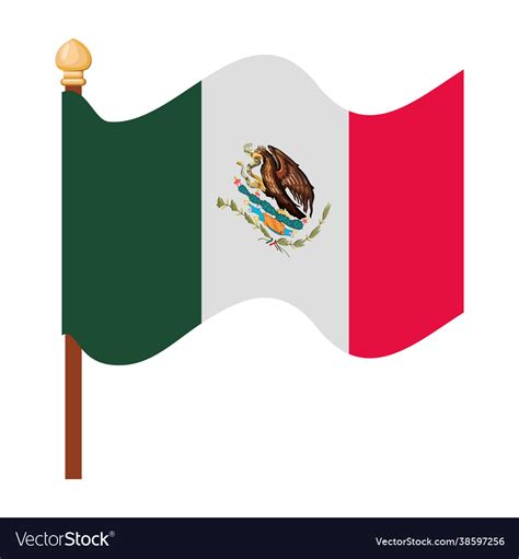 Mexico flag Royalty Free Vector Image - VectorStock