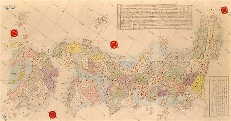 Meiji Period Traveller’s Map Of Japan