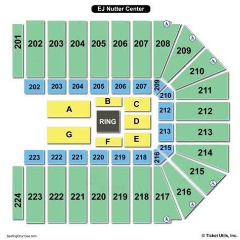 Nutter Center Seating Chart Wwe - Center Seating Chart