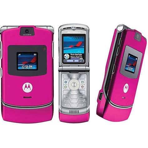 Motorola Magenta RAZR V3 Unlocked GSM Cell Phone (Refurbished) - Free Shipping Today - Overstock ...