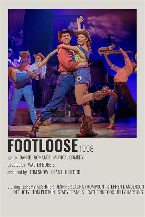 Footloose by cari | Musical theatre posters, Broadway posters ...