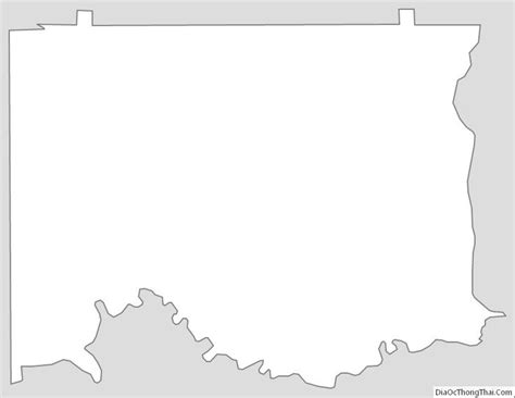 Outline Map of Elmore County, Alabama | Alabama, Elmore, County