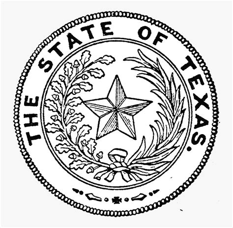 Seal Of Texas - Transparent Texas State Seal, HD Png Download - kindpng