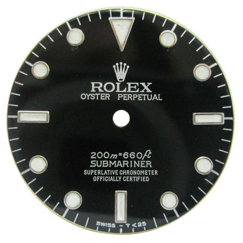 Black Dial Fits Rolex Submariner 5513 Watch Dial Repair Part #Rolex ...