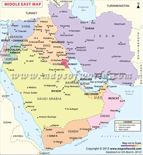 Lebanon Map Of Middle East – The World Map