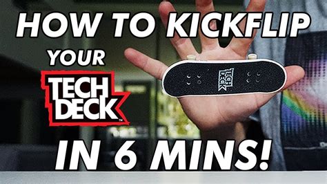 HOW TO KICKFLIP ON A TECH DECK | EASIEST WAY 2.0 - YouTube