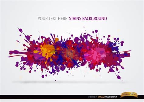 Colorful Paint Drops Background Vector Download