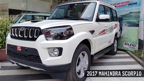 White Mahindra Scorpio