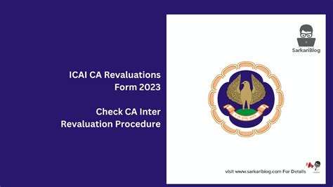 ICAI CA Revaluations Form 2023