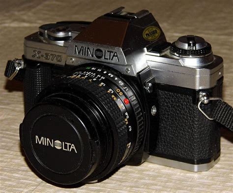 Vintage Minolta 35mm SLR Camera, Model X-370, Made In Japan, Circa 1984 ...