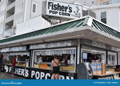 The Famous Boardwalk in Ocean City, Maryland Editorial Image - Image of ...