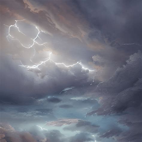 Stormy Night Painting · Creative Fabrica