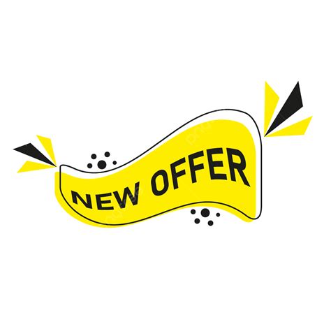 New Offer Sticker Business Sale Tag Design Free Vector, New Offer ...