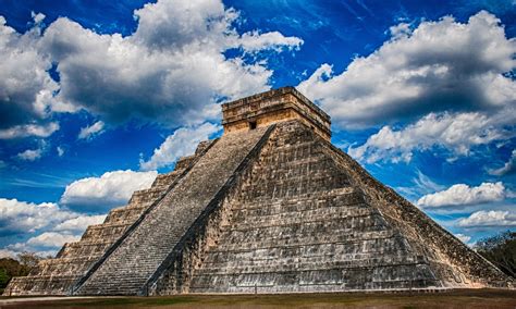 Wallpaper : temple, sky, Tourism, tower, Mexico, pyramid, ruins, Maya ...