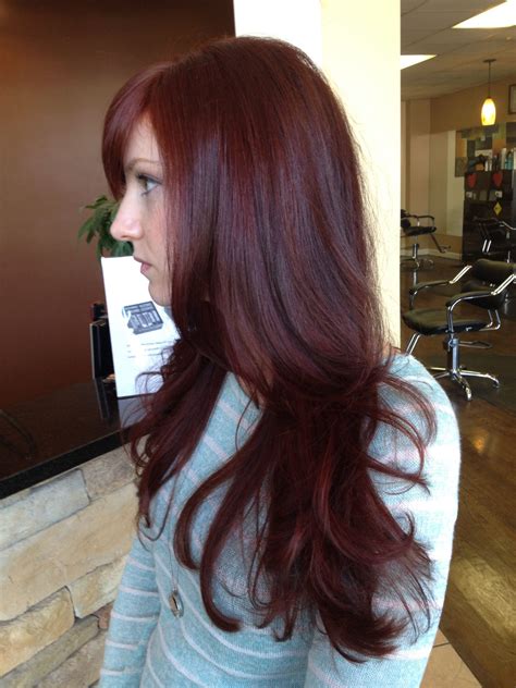 Hairstyle Trends - 25 Shockingly Pretty Dark Red Hair Color Ideas (Photos Collection)