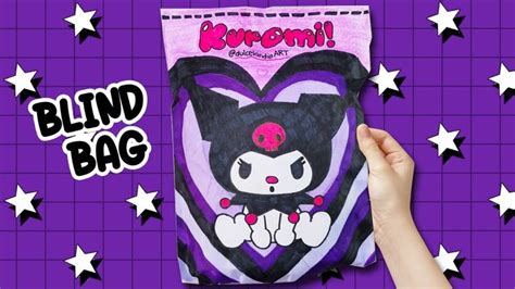 Blind Bag paper 💜 Kuromi 👾 ASMR / satisfying opening blind bag / Sanrio ...