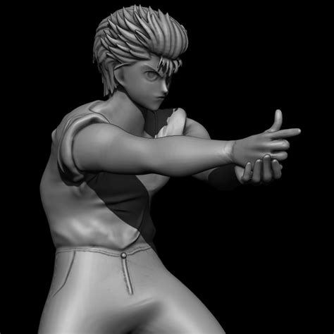 STL file Yusuke Urameshi - Ghost Fighter Figure 👻・Design to download and 3D print・Cults