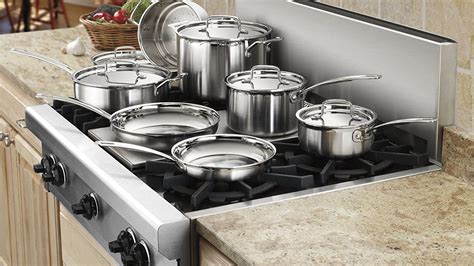 This 14-Piece Stainless Steel Cuisinart Cookware Set Falls to $159