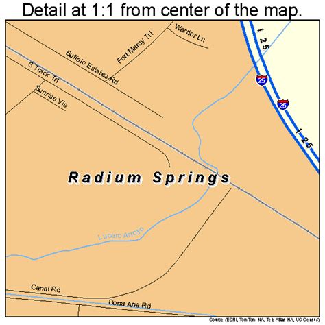 Radium Springs New Mexico Street Map 3561010