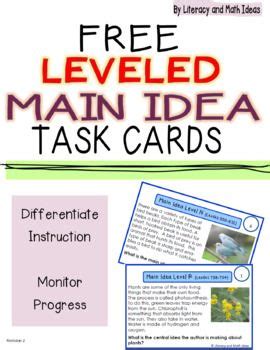 Free Main Idea Game (Digital & Animated) + Self-Grading & Printable ...