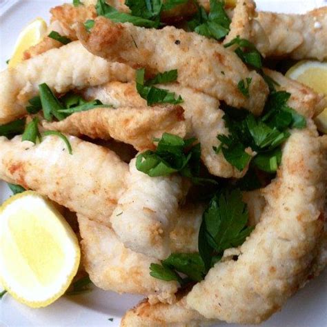 Fish on Fridays. Pan-Fried Flathead Fillets By The Plateful. Simply Dressed With Lemon and ...