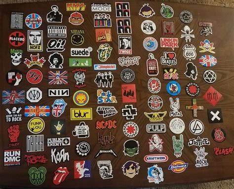 Hard Rock/Punk/Metal Band Vinyl Stickers | Etsy